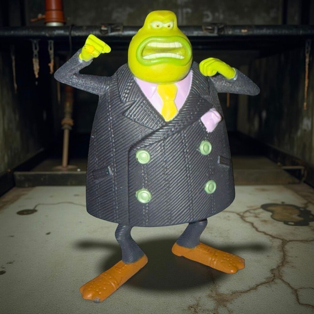2006 McDonalds Happy Meal DreamWorks Flushed Away Toad Crime Boss Figure A44